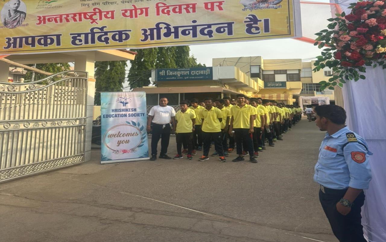 International Yoga Day celebration at Hrishikesh Education Society
